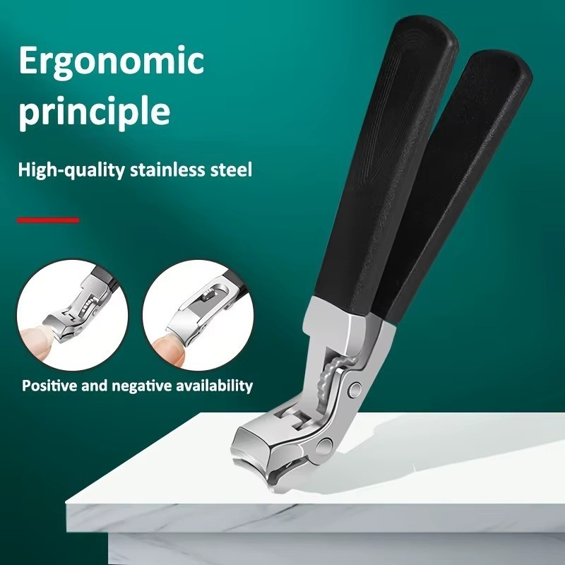 Long Handle Toenail Clippers for Seniors – Sharp Angled Head Thick Nails