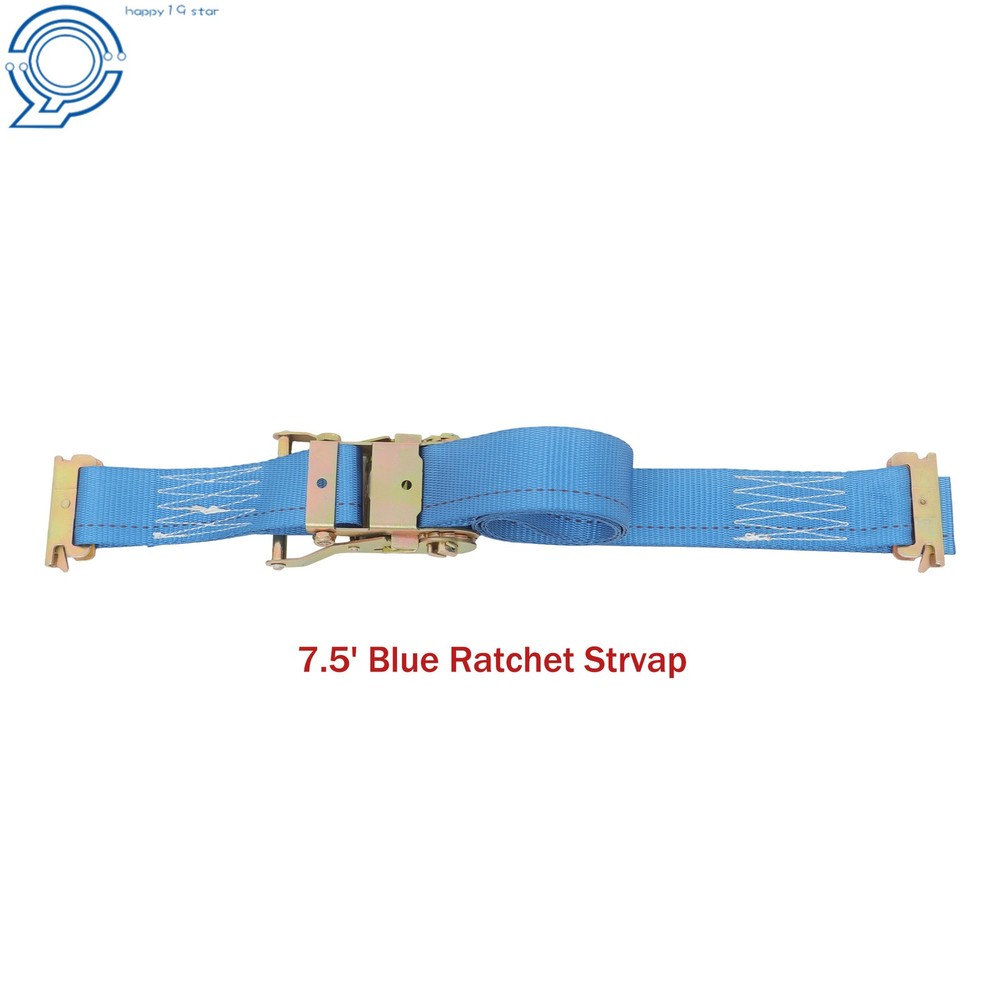 Wheel Chock Tie-Down Kit 4PCS E Wheel Chock 2PCS 7.5' Tie-Down Strap For ATV UTV
