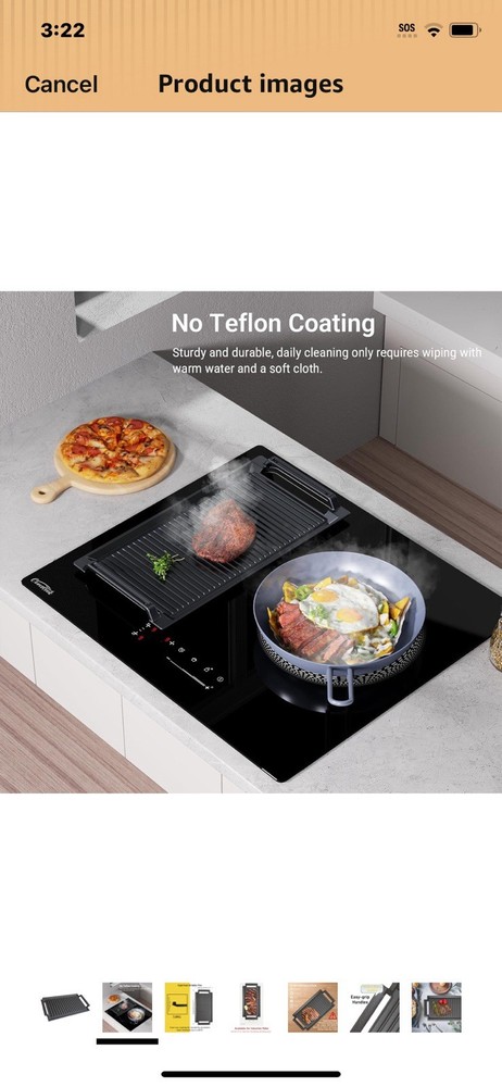 Cover cook grill hot plate