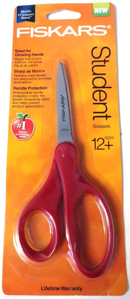 Fiskars 12-94588697W 7" Student Scissors (Assorted Colors)