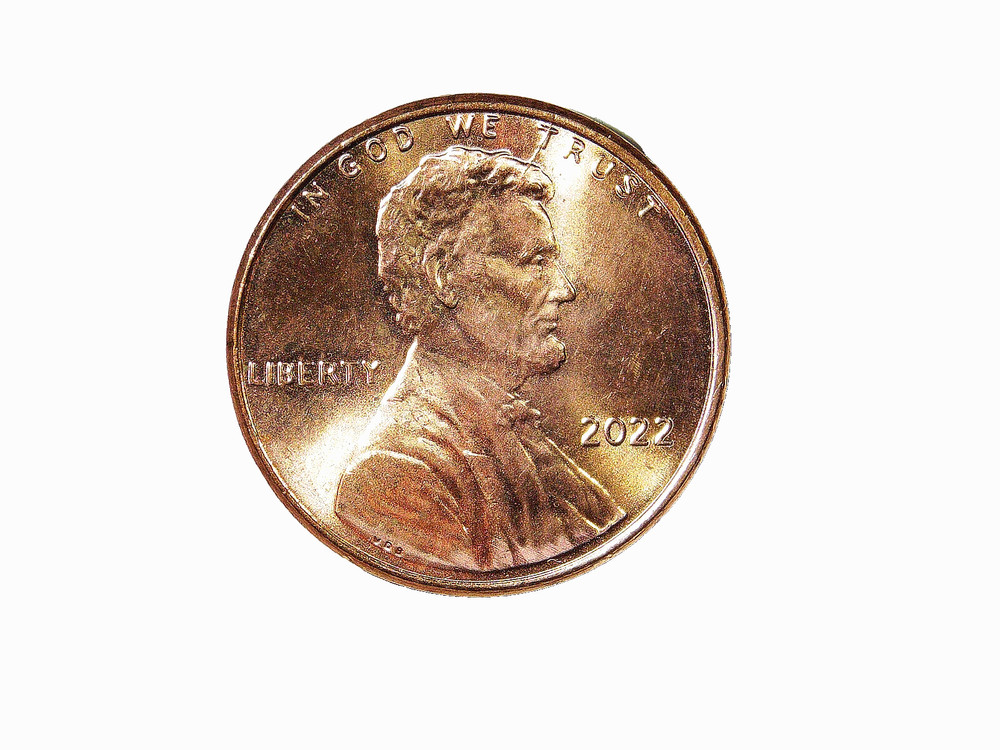 2022 P Lincoln cent Spike Head error plus additional reverse die crack