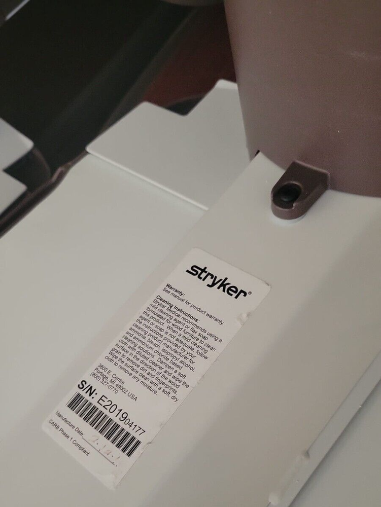 Stryker Overbed Table With Adjustable Height-MAB-9188