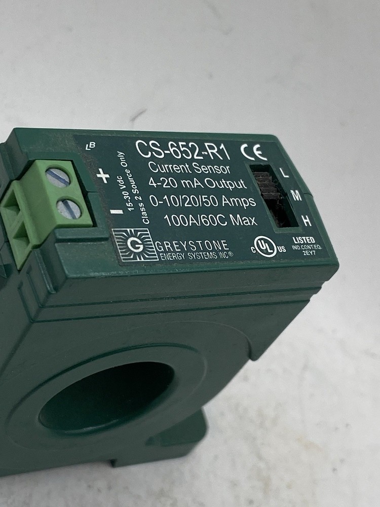 Greystone CS-652-R1 Current Sensor 4-20mA Output 100amp
