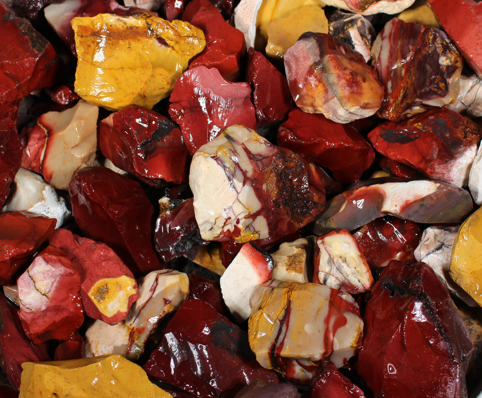 Mookaite Jasper - Rough Rocks for Tumbling - Bulk Wholesale options
