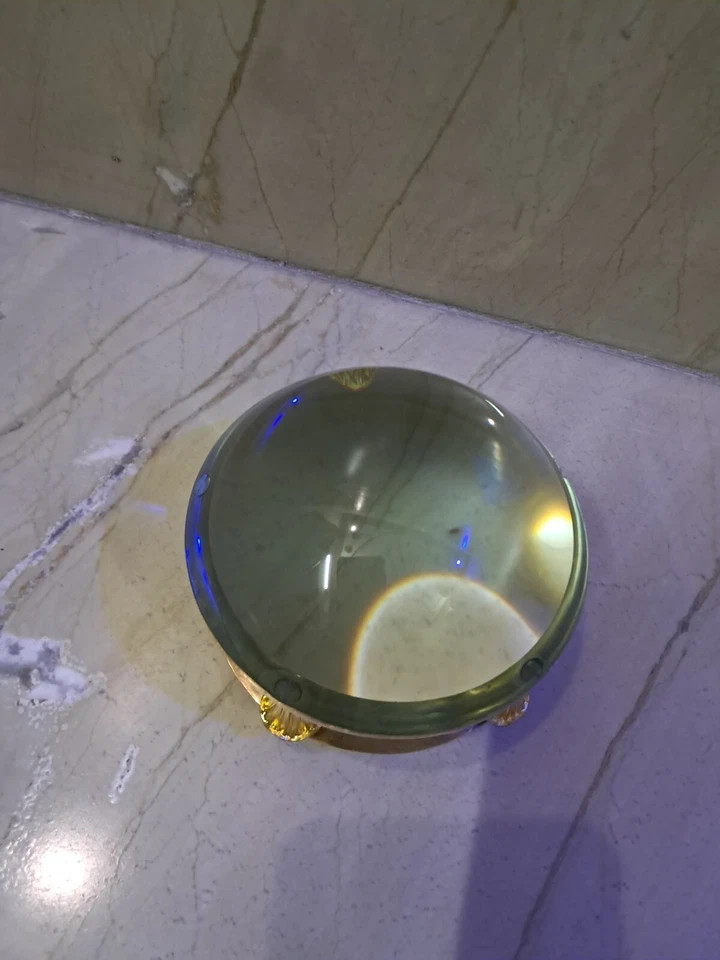 Vintage Round Tabletop Magnifier