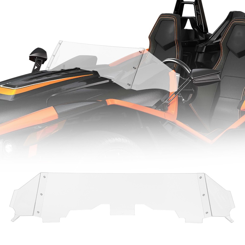 For Polaris Slingshot 2016-2023 Half Front Windshield Windscreen PC