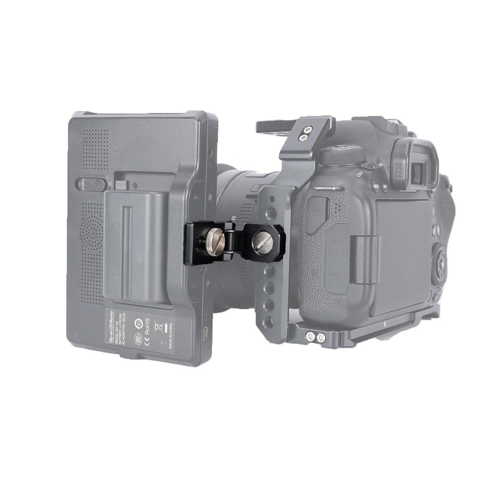 Right-Angle Bracket Mini L-Shape Mounting Plate for ARRI Thread 180 Degree Ad...