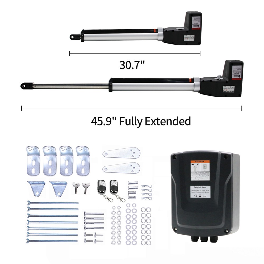 ALEKO Basic Kit Swing Gate Opener for Single Swing Gate Up To 880-lb