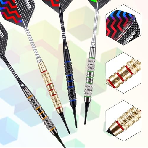 Darts Plastic Tip - Professional Soft Tip Darts Set for Electronic Tungsten