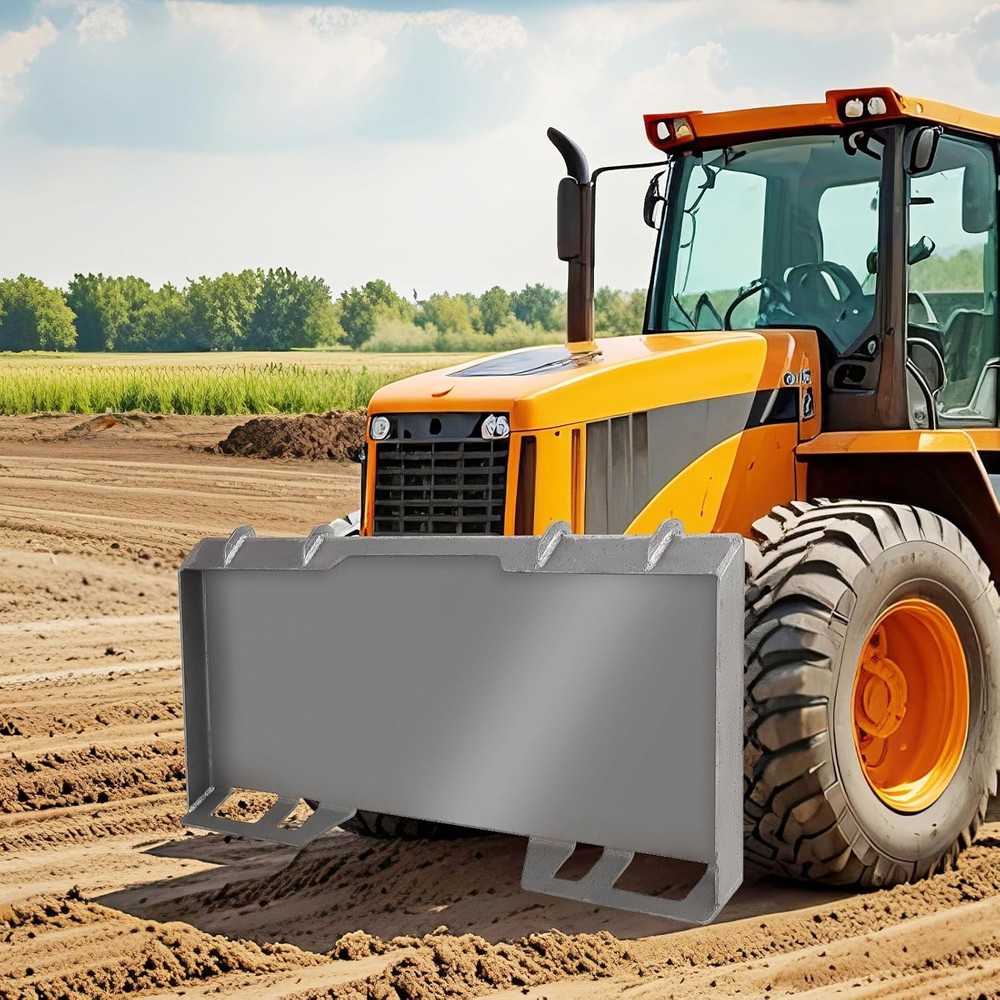 Universal 1/4 Quick Tach Attachment Skid Steer Mount Plate Adapter Loader