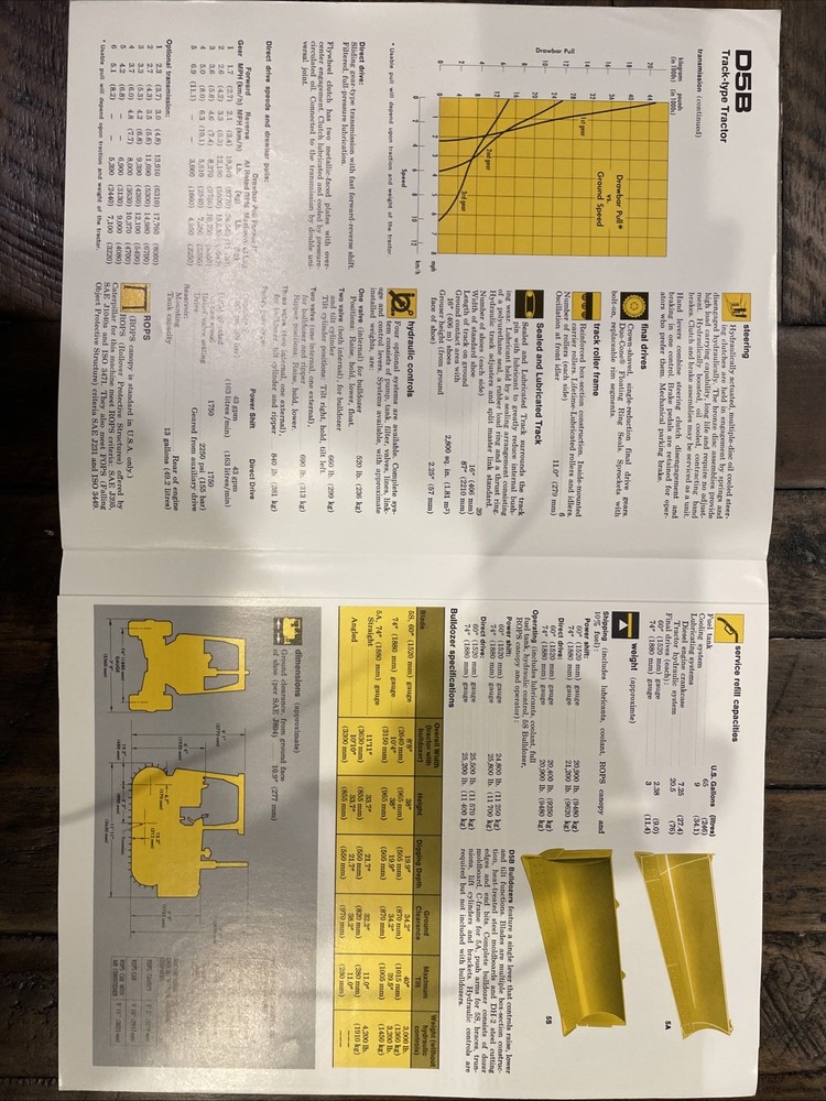 Caterpillar D5B Brochure ‘77