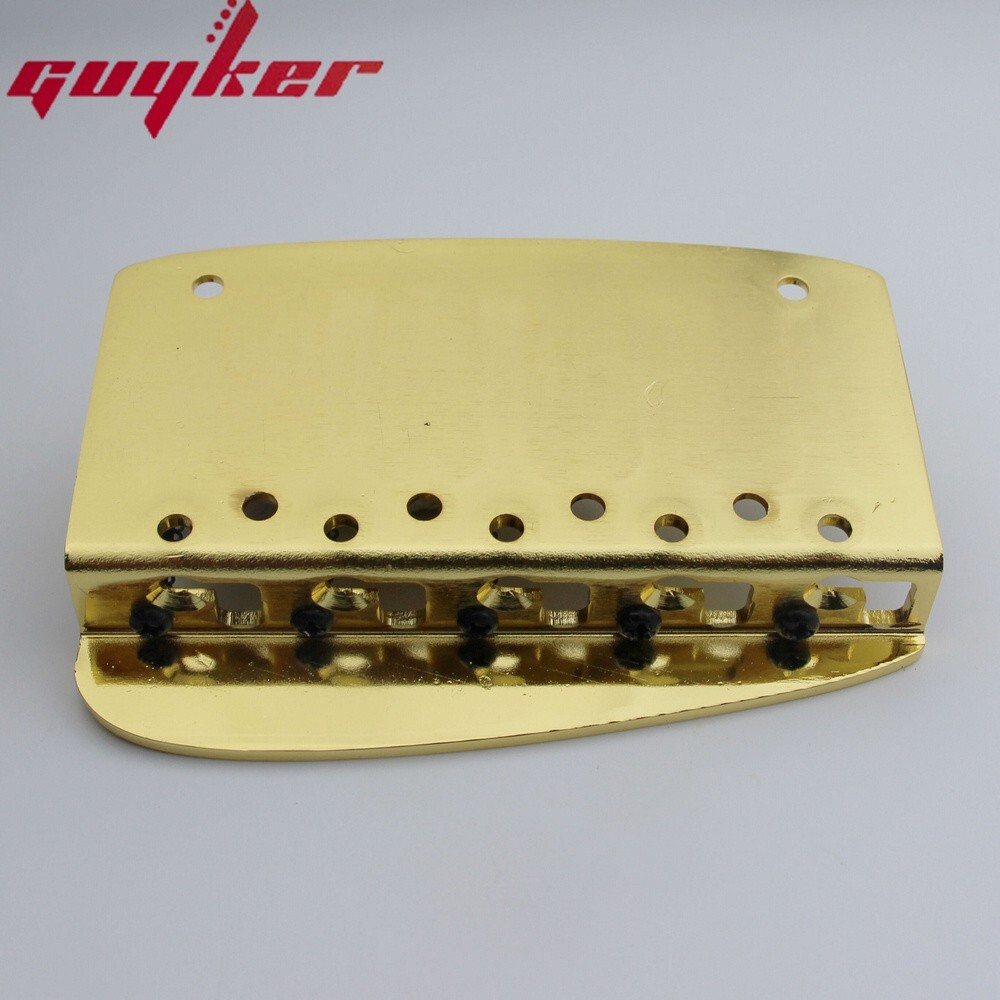 Gold 5 String Hard Tail Fixed Bass Brass Bridge