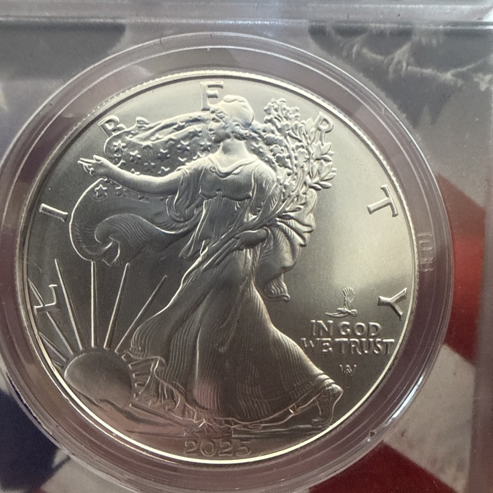 2025 P SILVER EAGLE, FIRST STRIKE, EAGLE PRIVY,MS-70