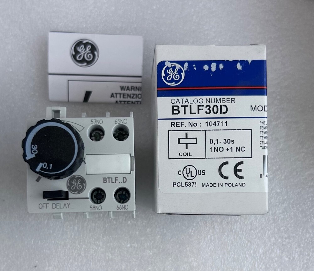 GE BTLF30D 0.1-30 S. Pneumatic Timer