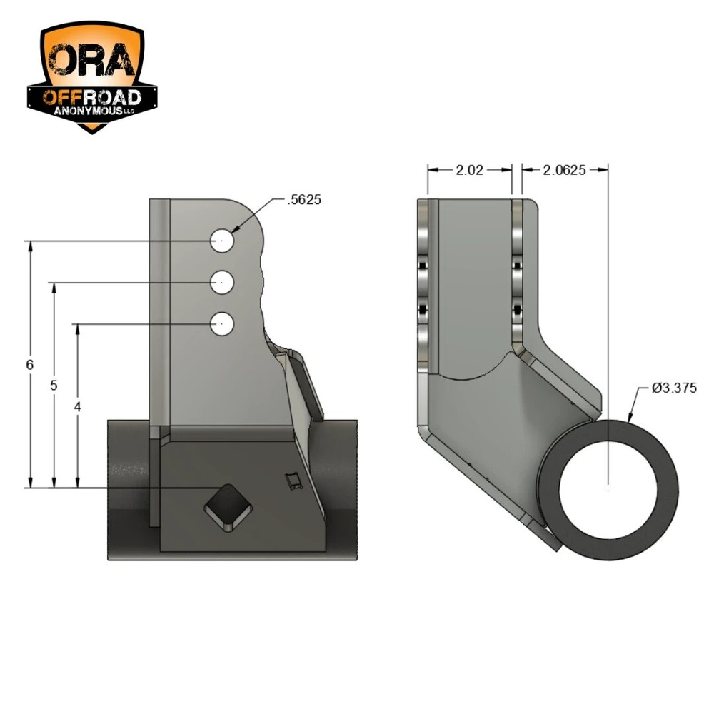 OFFROAD ANONYMOUS Offset Adjustable Axle Panhard Bracket