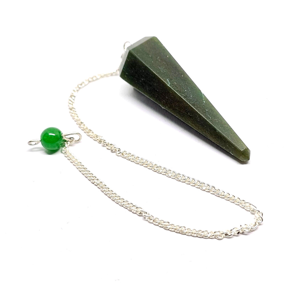 Jade Pendulum Dowser Nephrite Jade Gemstone Dowsing Divination Crystal Yes No
