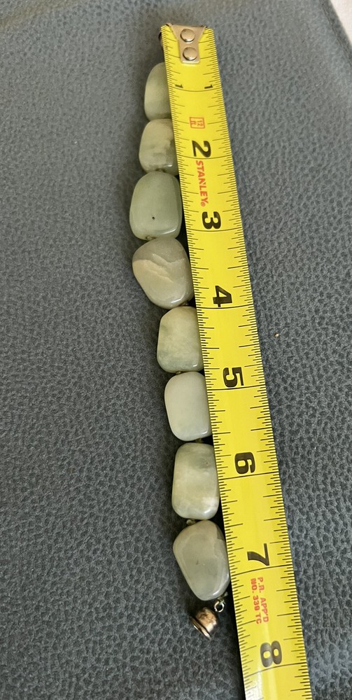 925 claps green beads Bracelet