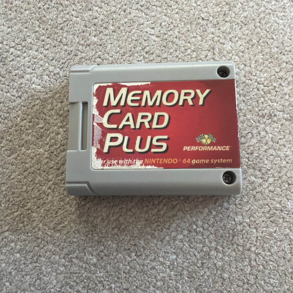 Memory Card PLUS - Nintendo 64 N64 Memory Card Controller Pak - Tested