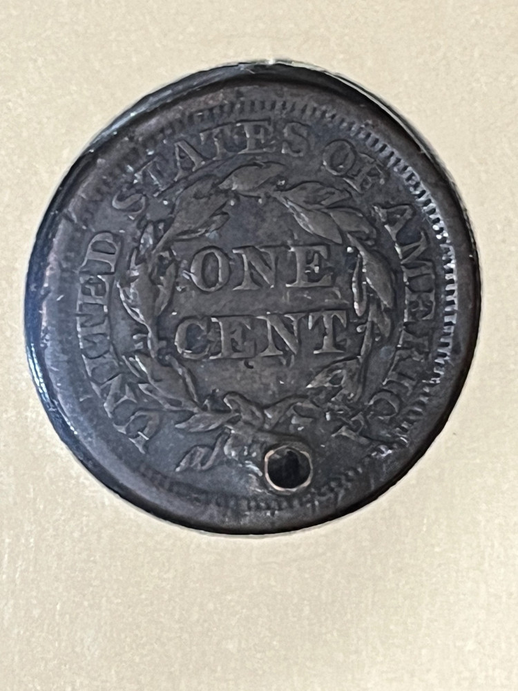 1855 Large Cent - Slanted 5's