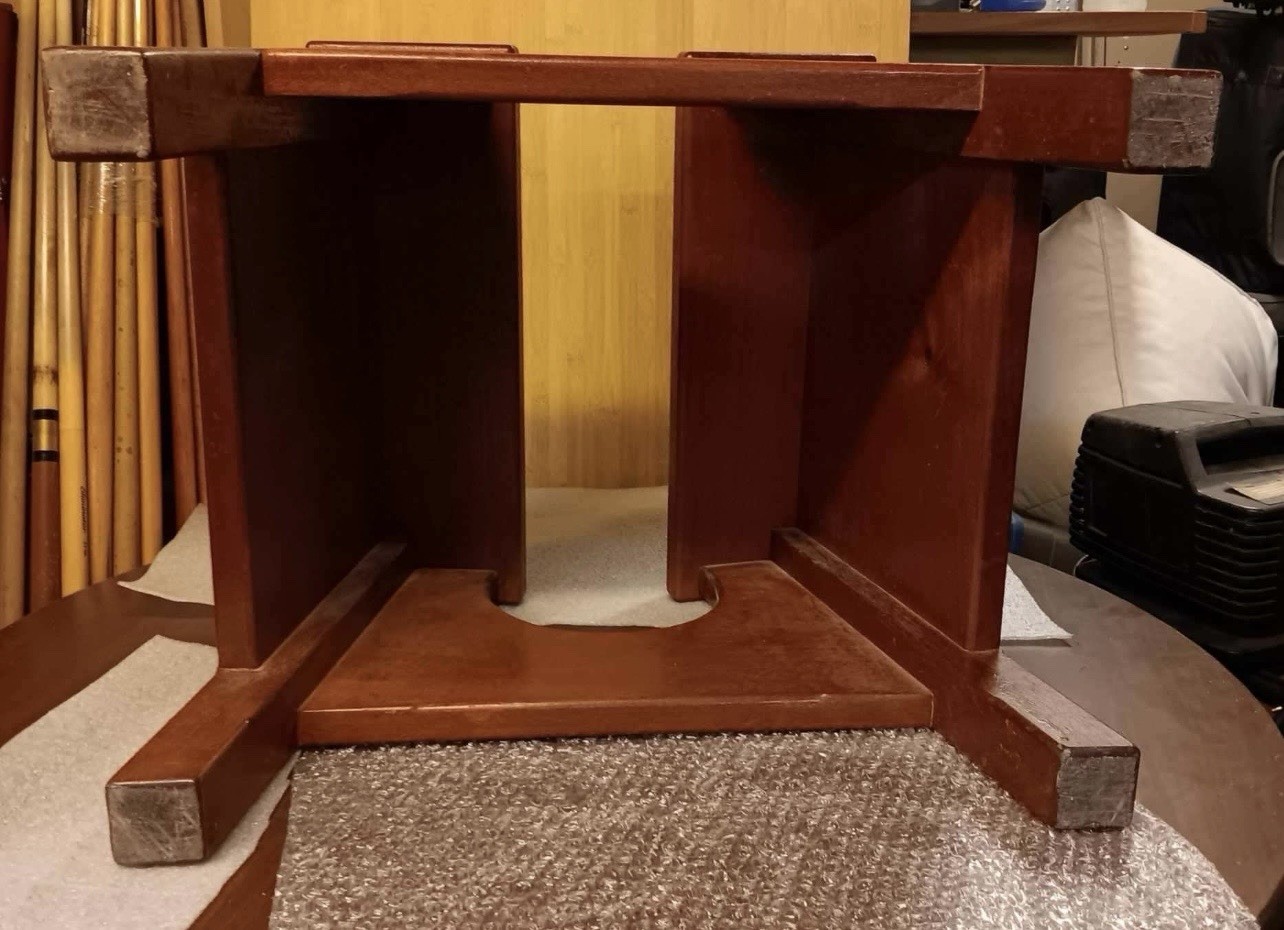 Mahogany bathing stool