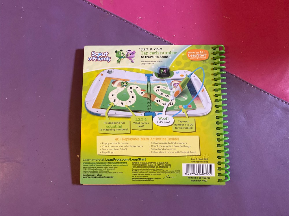 NEW LeapFrog Leap Start Preschool book — SCOUT & FRIENDS MATH PROBLEM SOLVING