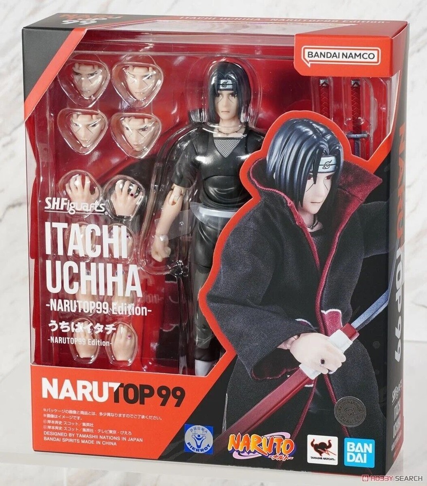 S.H. Figuarts Naruto Shippuden Itachi Uchiha NARUTOP99 Edition Action Figure