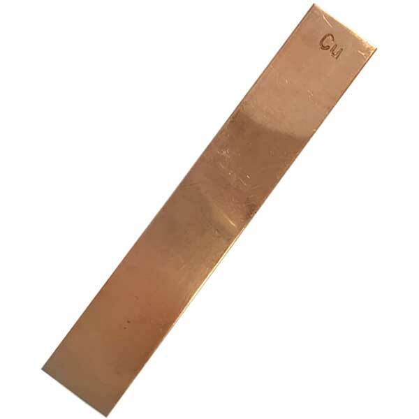 Copper Electrode Strip   Size:  4" x 3/4"x 1/32"