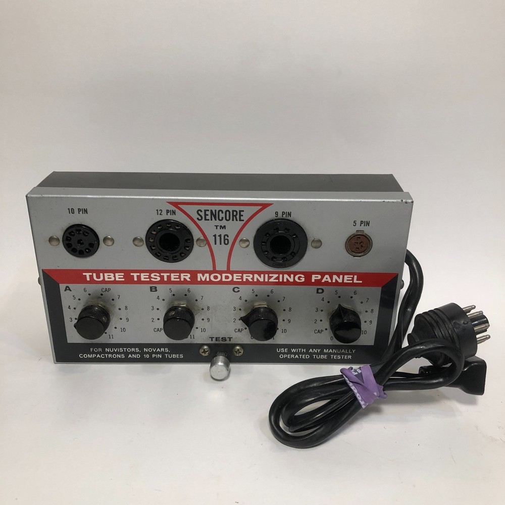 SENCORE TM116 VACUUM TUBE TESTER SOCKET ADAPTER TM-116 (UNTESTED)