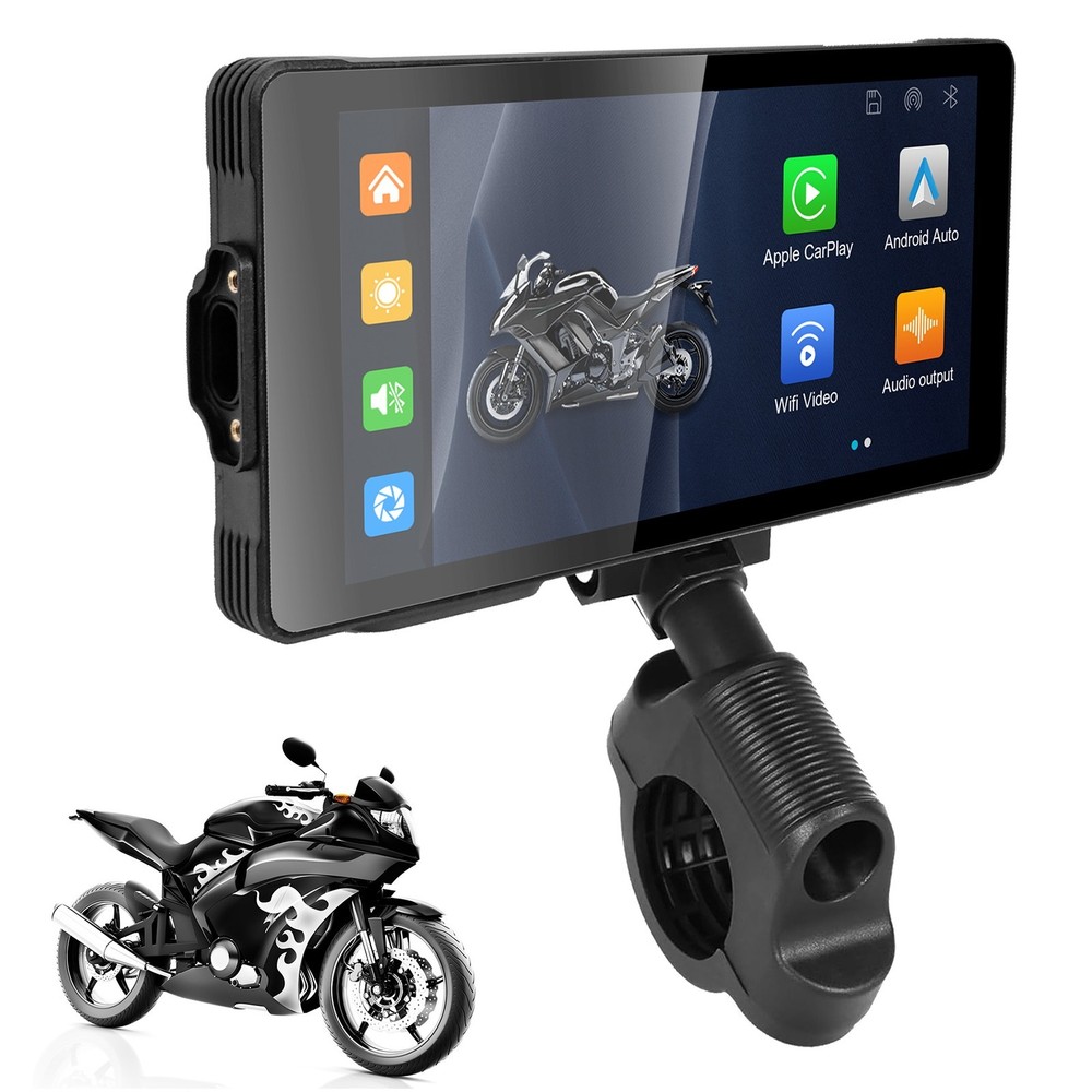 Motorcycle Head Unit 5.5inch Touchscreen Bluetooth V4.0 Wireless CarPlay Android