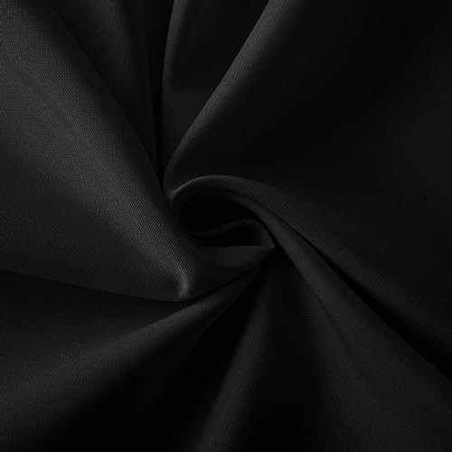 2 Pack Square Fitted Table Covers - 34 x 34 34 Square| 2 Pack Versatile Black