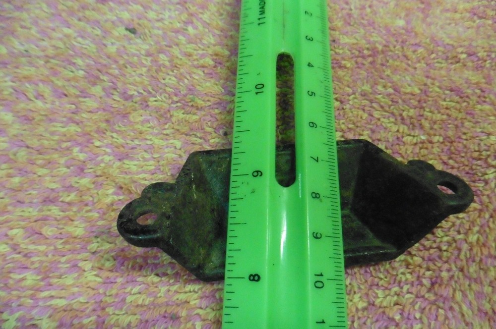 Antique 1871 Lock Latch Dated august 8 1871 cast iron