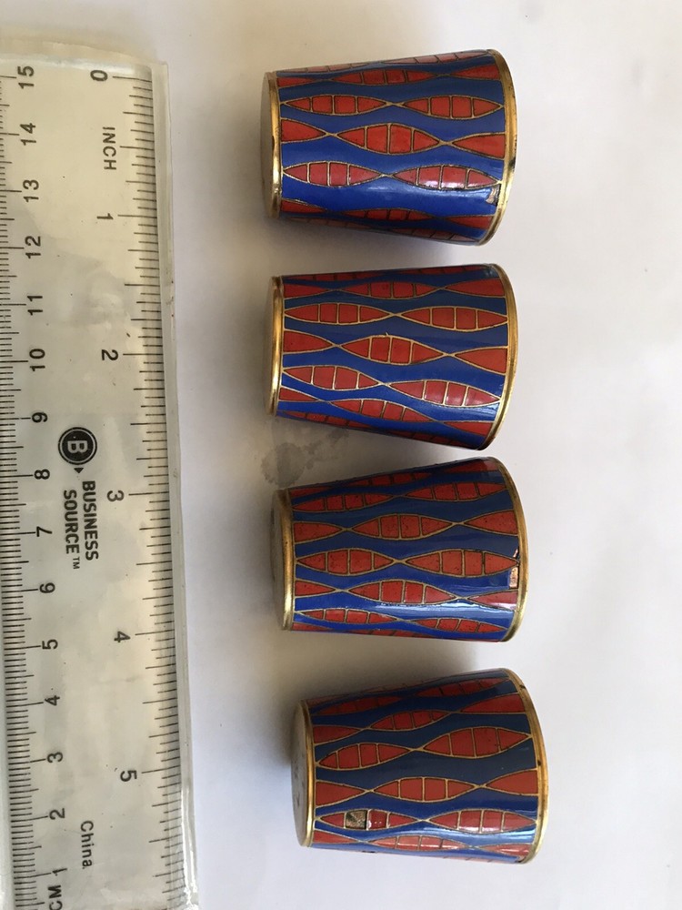 Russian Enamel Vodka Cups