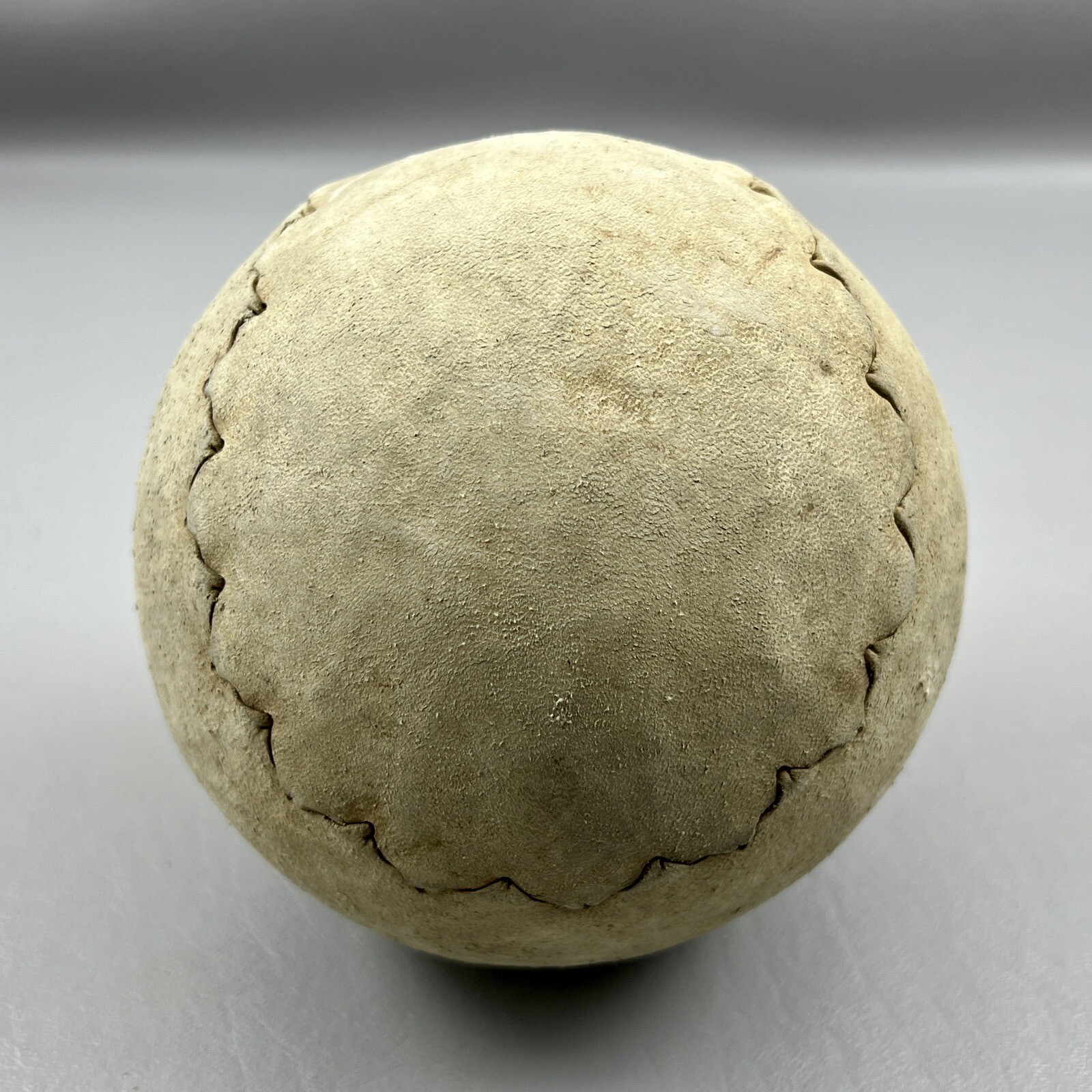 Antique Vintage 16" Oversized Leather Hand Stitched Softball