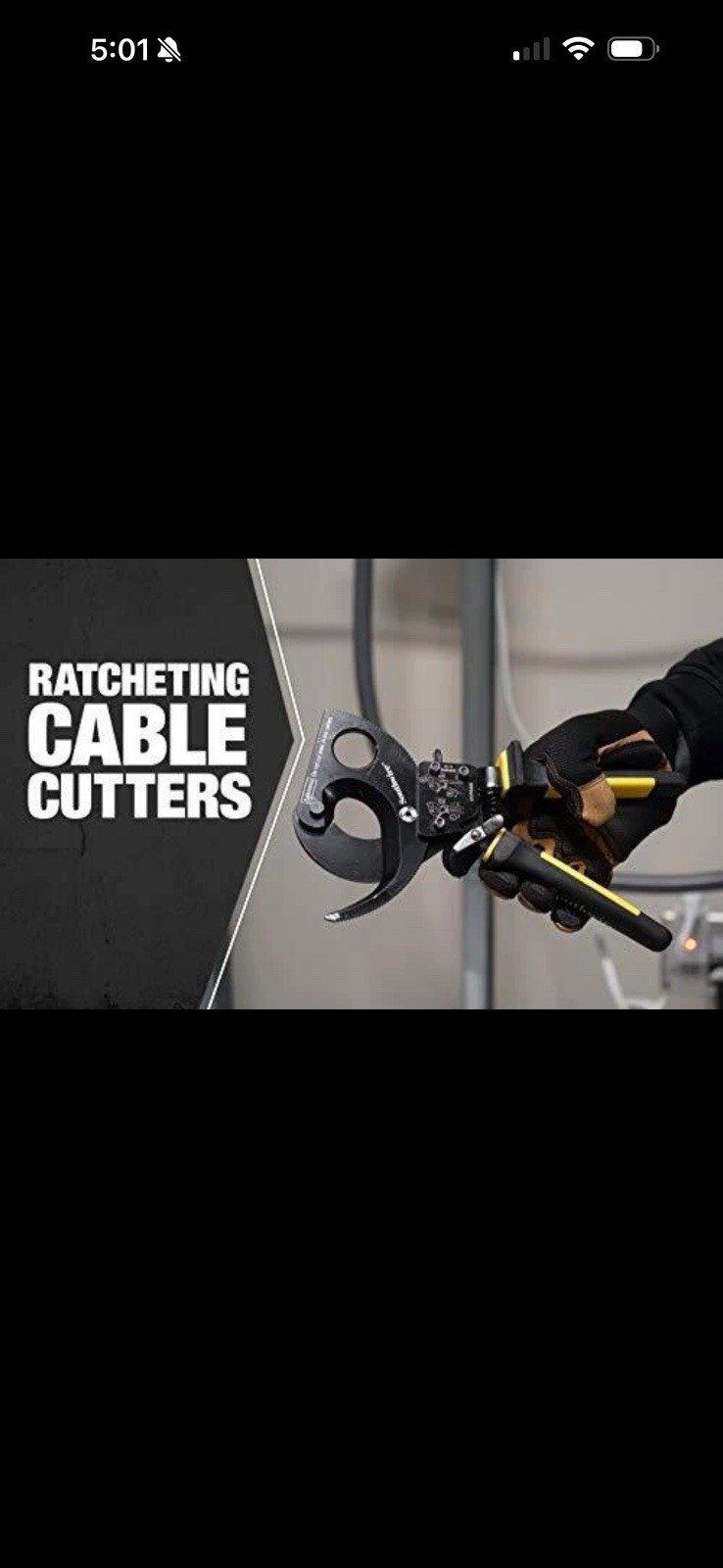 Southwire CCPR400 Heavy Duty Ratcheting Cable Cutters for 750 KCMIL Copper 10...