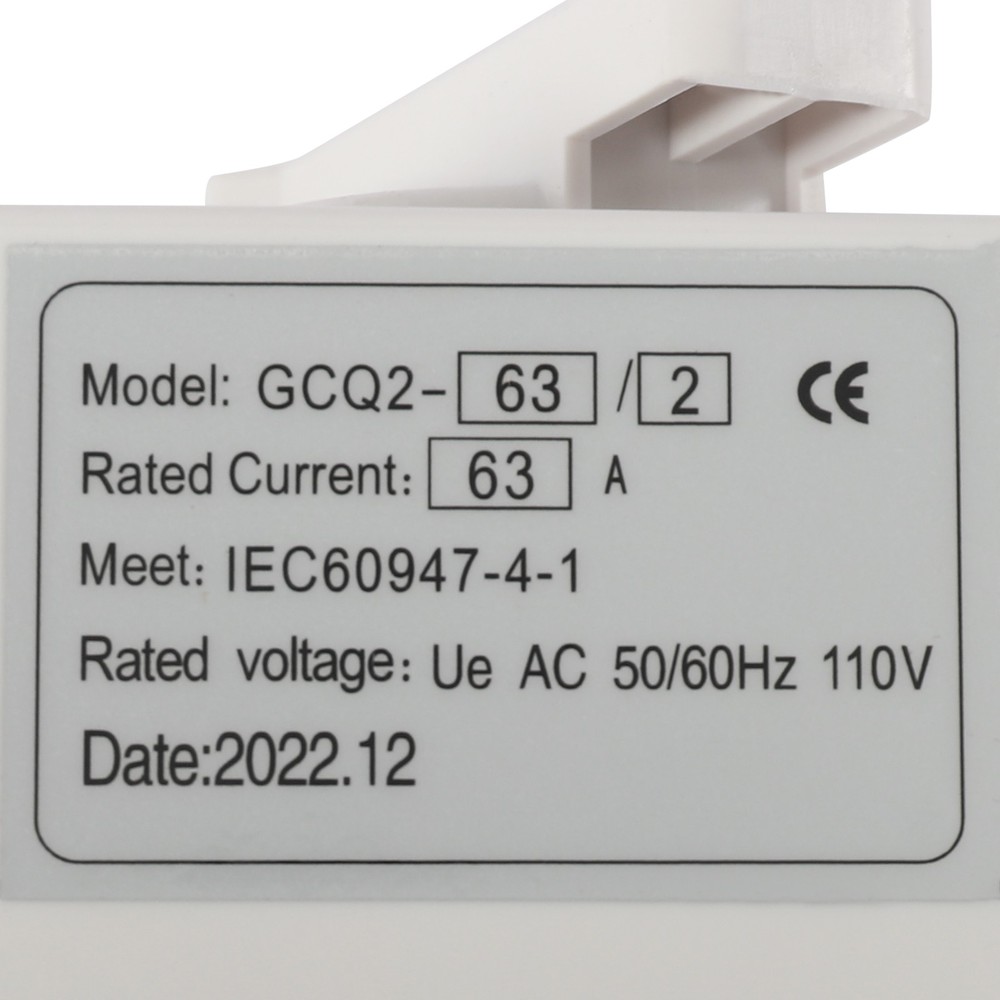 White Dual Power Automatic Transfer Switch Mini Switches Toggle Controller