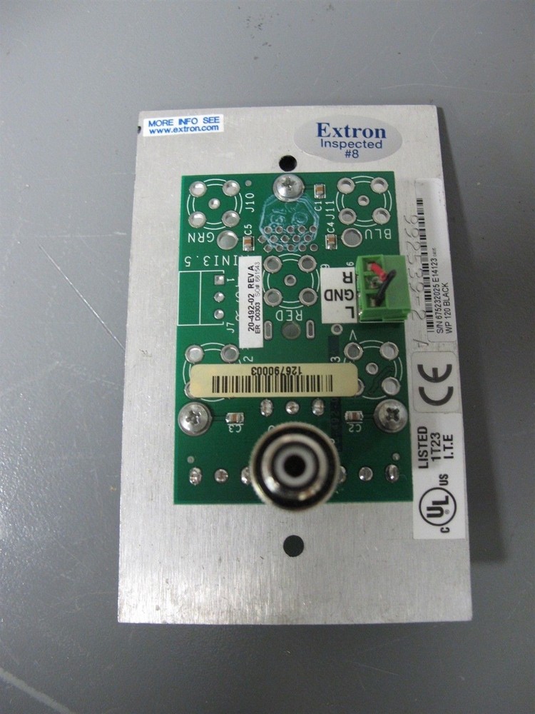 Extron WP 120 Black Wall Module Plate