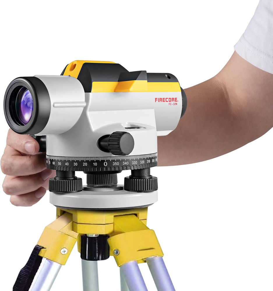 Precision Self-Leveling Optical Level Kit with 32X Lens & Tripod