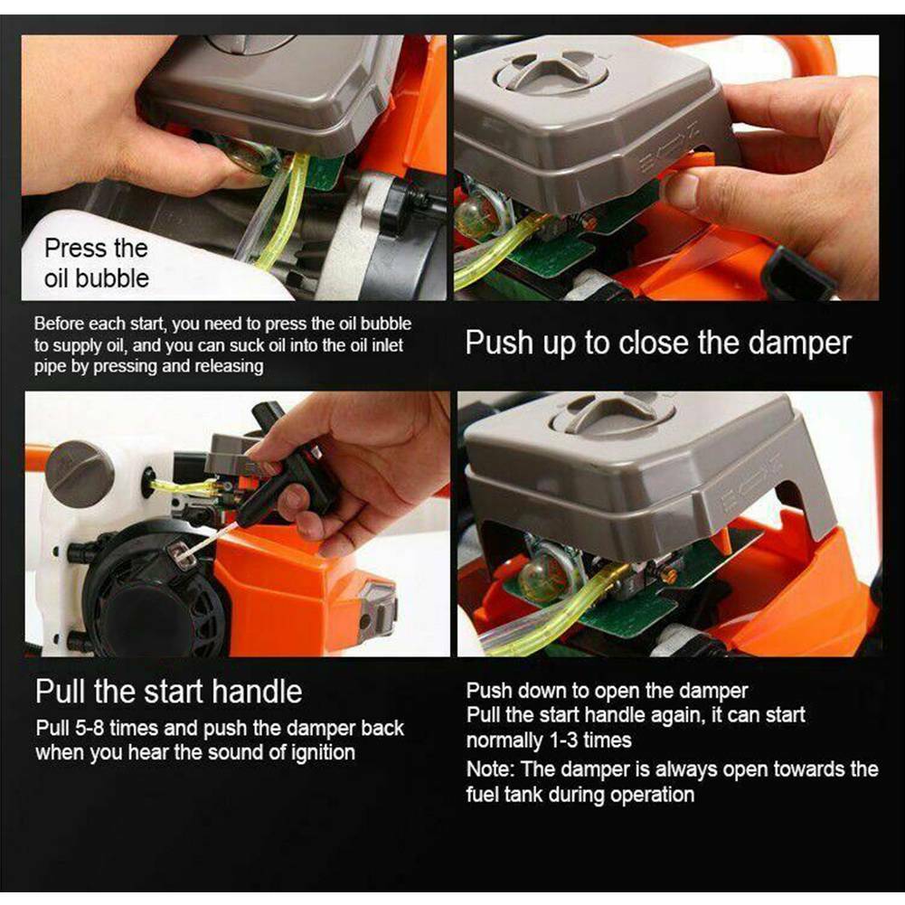 62CC 2-Stroke 7500RPM Gas Powered Earth Auger Digging Machine Post Hole Digger