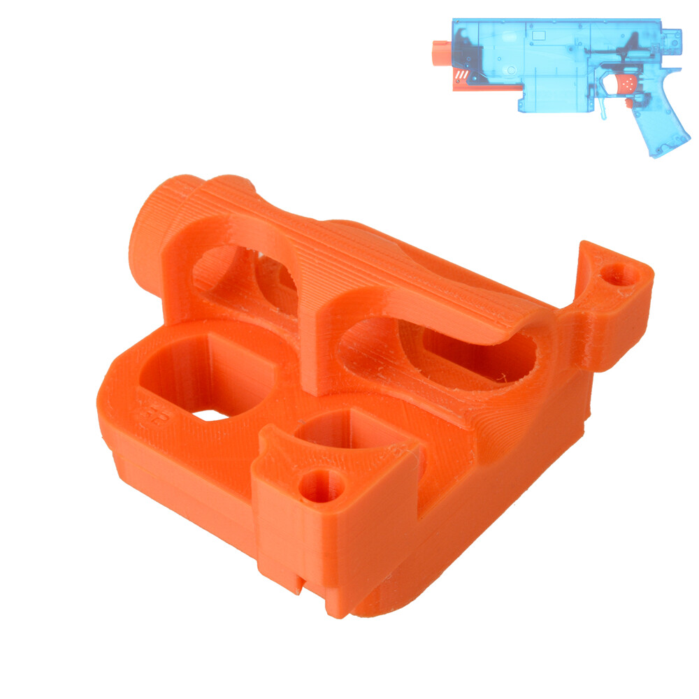 Workermod 4 Flywheels Cage Orange3D Print for Swordfish