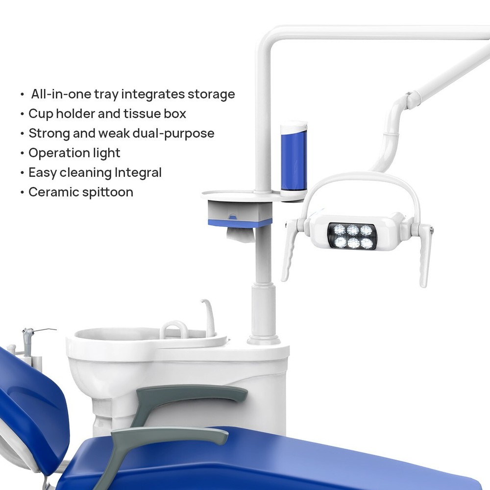 Dental Unit Surgery Chair Unit Computer Controlled DC Motor with Doctor's Stool