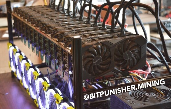 Bitcoin Mining Rig 13-GPU READY ULTRA PREMIUM Cryptocurrency Miner BITPUNISHER