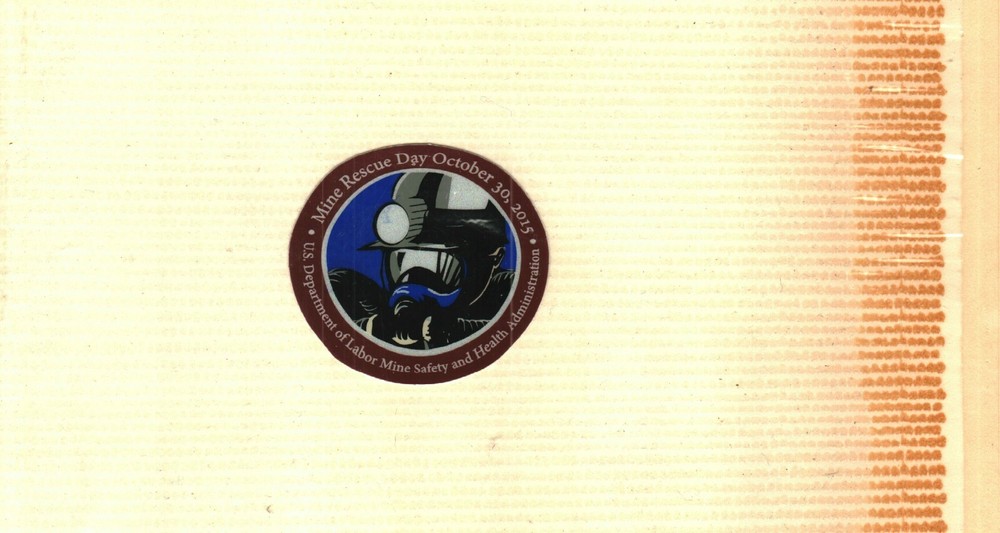 NICE MSHA. MINE RESCUE 2015 COAL MINING STICKER # 102