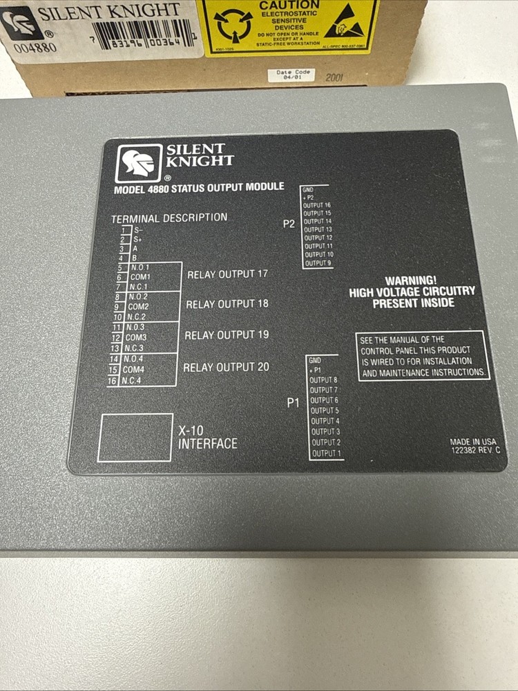 Silent Knight Model 4880 Status Output Module