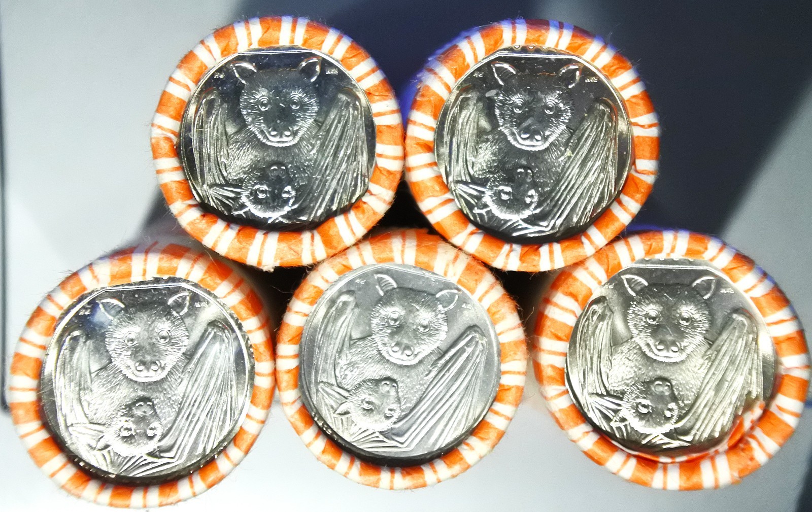 (1) 2020 D UNCIRCULATED American Samoa National Park Fruit Bat Quarter From Roll