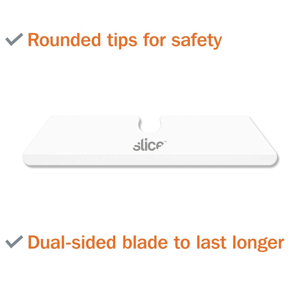 Slice Ceramic Replacement Blade Rounded Tip 1" Cutting Depth 3 Pack (10526)