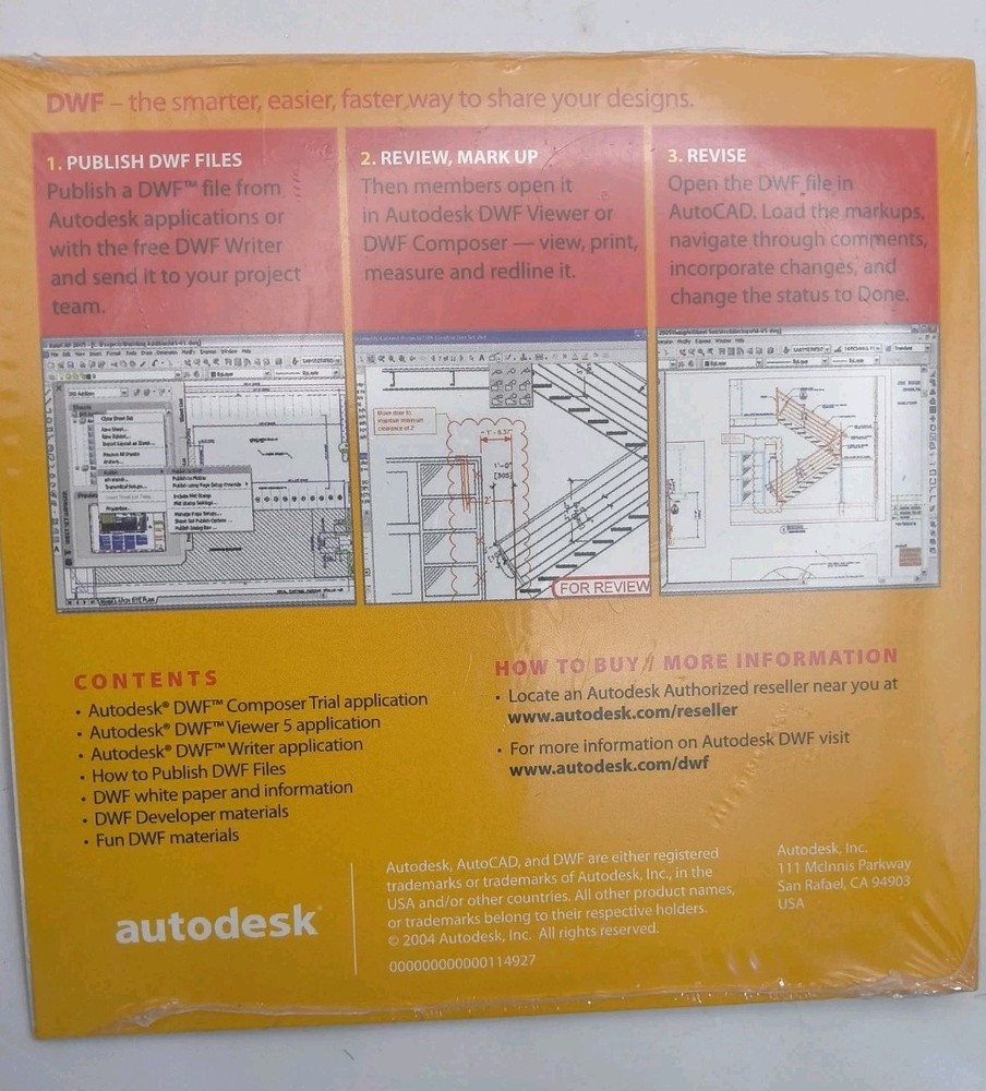 Autodesk DWF Starter Kit Sealed New