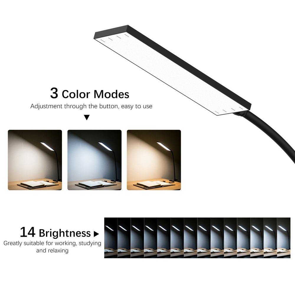 14LED Brightness 310lm Clip-On Book Light Adjustable Diffused Reading Lamp