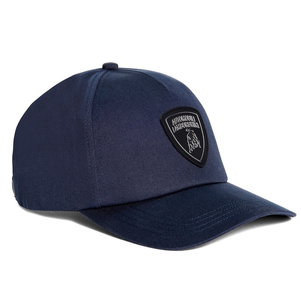 GENUINE Lamborghini Black Shield Logo Cap Navy