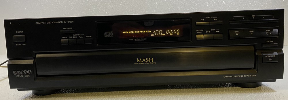 MASH Panasonic 5 Disk CD Changer Player Model SL-PD365 Tested