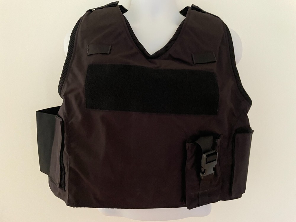 SECOND CHANCE Standard Tactical Clean Armor Carrier Side Open Large SHORT Black